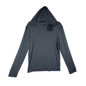 Motion Prospect Hoodie Men Small Charcoal Gray Long Sleeve Athletic Pullover NEW